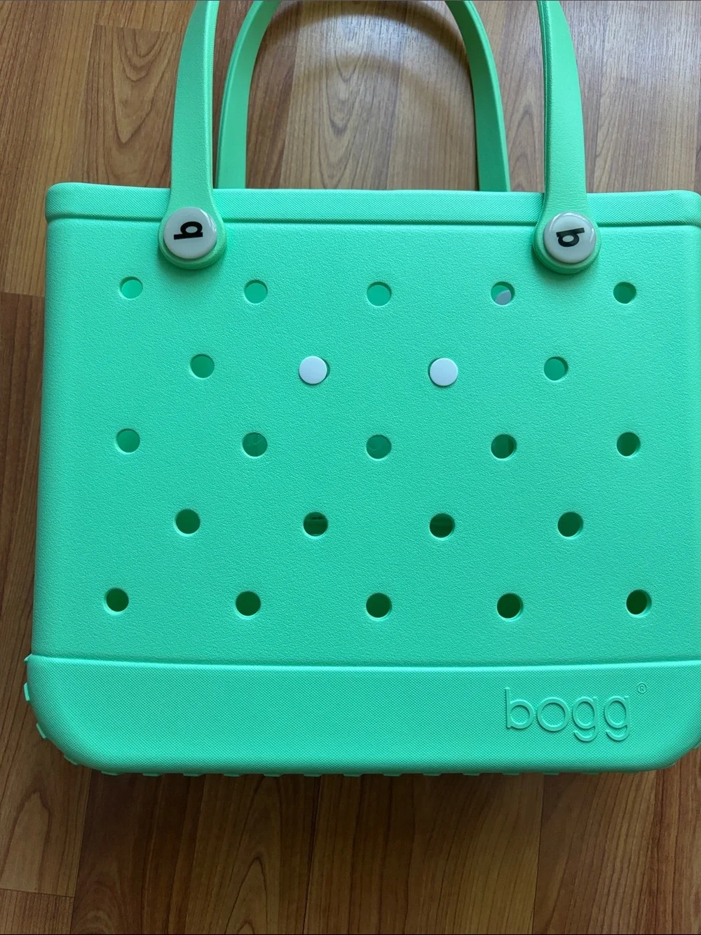 BOGG BAG Mint Green Perforated Tote with Long Handles